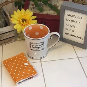 Cute Cat Mug/Tea Bag/Gift Card Wallet (#3)